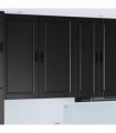 vidaXL Wall Cabinet PORTO Black 50 x 31 x 100 cm Engineered Wood — Model: 1x wall cabinet (1 door)