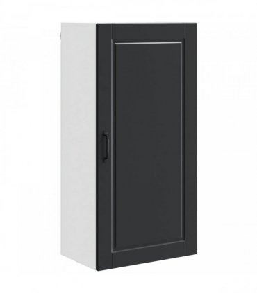 vidaXL Wall Cabinet PORTO Black 50 x 31 x 100 cm Engineered Wood — Model: 1x wall cabinet (1 door)