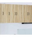 vidaXL Wall Cabinet PORTO 2 pcs Sonoma Oak 30 x 31 x 80 cm — Model: 2x wall cabinet (1 door)
