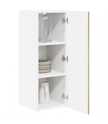 vidaXL Wall Cabinet PORTO 2 pcs Sonoma Oak 30 x 31 x 80 cm — Model: 2x wall cabinet (1 door)
