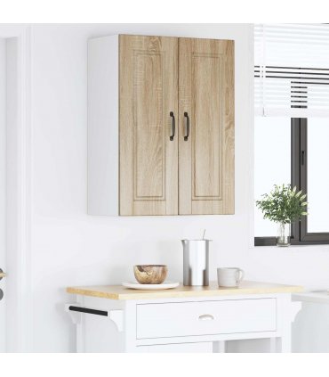 vidaXL Wall Cabinet PORTO 2 pcs Sonoma Oak 30 x 31 x 80 cm — Model: 2x wall cabinet (1 door)