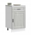 vidaXL Kitchen Base Cabinet Porto Grey Sonoma Engineered W — Size: 50 x 46 x 81.5 cm, Model: 1x bottom cabinet (1 door 1 drawer)