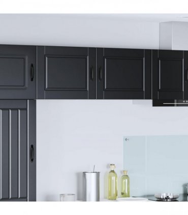 vidaXL Wall Cabinet PORTO Black 50 x 31 x 40 cm Engineered Wood — Model: 1x wall cabinet (1 door)