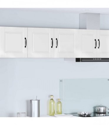 vidaXL Wall Cabinet PORTO High Gloss White 80 x 31 x 40 cm — Model: 1x wall cabinet (2 doors)