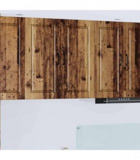 vidaXL Wall Cabinet PORTO Old Wood 80 x 31 x 80 cm Engineered Wood — Model: 1x wall cabinet (2 doors)