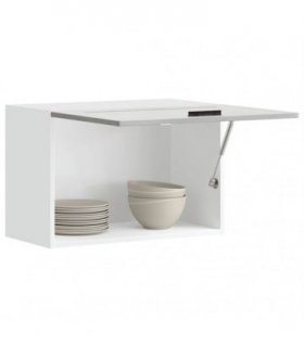 vidaXL Kitchen Wall Cabinet Porto Concrete Grey Engineered Wood — Size: 60 x 31 x 40 cm, Model: 1x wall cabinet (1 flap door)