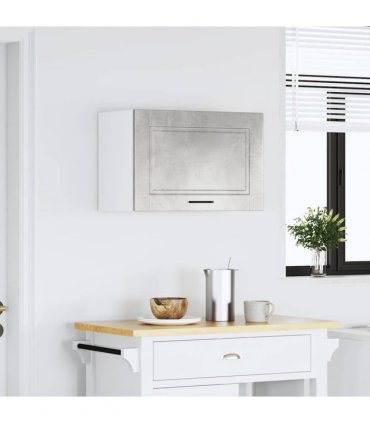 vidaXL Kitchen Wall Cabinet Porto Concrete Grey Engineered Wood — Size: 60 x 31 x 40 cm, Model: 1x wall cabinet (1 flap door)