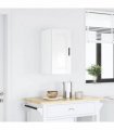 vidaXL Kitchen Wall Cabinet Porto High Gloss White Engineered Wood — Size: 30 x 31 x 60 cm, Model: 1x wall cabinet (1 door)