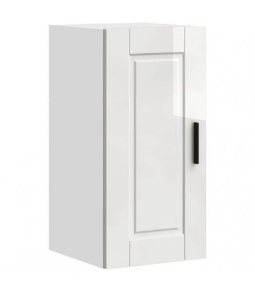 vidaXL Kitchen Wall Cabinet Porto High Gloss White Engineered Wood — Size: 30 x 31 x 60 cm, Model: 1x wall cabinet (1 door)