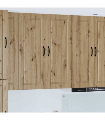 vidaXL Wall Cabinet PORTO Artisan Oak 40 x 31 x 100 cm Engineered Wood — Model: 1x wall cabinet (1 door)