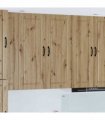 vidaXL Wall Cabinet PORTO Artisan Oak 40 x 31 x 100 cm Engineered Wood — Model: 1x wall cabinet (1 door)