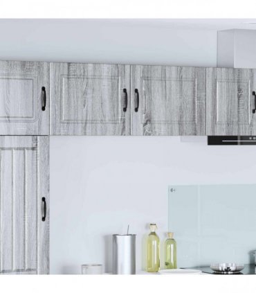 vidaXL Wall Cabinet PORTO 2 pcs Grey Sonoma 50 x 31 x 40 cm — Model: 2x wall cabinet (1 door)