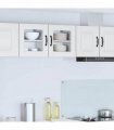 vidaXL Wall Glass Cabinet PORTO 2 pcs White 40 x 31 x 40 cm — Model: 2x wall glass cabinet (1 door)