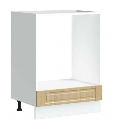 vidaXL Oven Cabinet Porto Sonoma Oak Engineered Wood — Size: 60 x 46 x 81.5 cm, Model: 1x oven cabinet