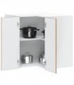 vidaXL Kitchen Wall Corner Cabinet "Porto" Old Wood Engineered Wood — Size: 57 x 57 x 60 cm, Model: 1x wall corner cabinet