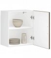 vidaXL Kitchen Wall Cabinet Porto Brown Oak Engineered Wood — Size: 50 x 31 x 60 cm, Model: 1x wall cabinet (1 door)