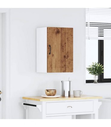 vidaXL Kitchen Wall Cabinet Porto Old Wood Engineered Wood — Size: 40 x 31 x 60 cm, Model: 1x wall cabinet (1 door)