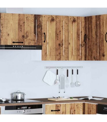 vidaXL Kitchen Wall Cabinet Porto Old Wood Engineered Wood — Size: 40 x 31 x 60 cm, Model: 1x wall cabinet (1 door)