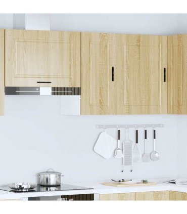 vidaXL Kitchen Wall Cabinet Porto Sonoma Oak Engineered Wood — Size: 30 x 31 x 60 cm, Model: 1x wall cabinet (1 door)
