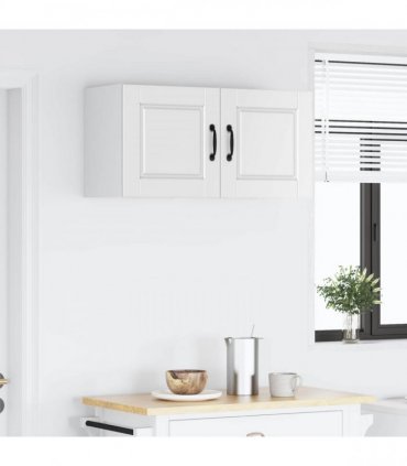 vidaXL Wall Cabinet PORTO 2 pcs White 40 x 31 x 40 cm Engineered Wood — Model: 2x wall cabinet (1 door)