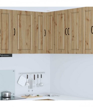 vidaXL Wall Corner Cabinet PORTO Artisan Oak 57 x 57 x 80 cm — Model: 1x wall corner cabinet