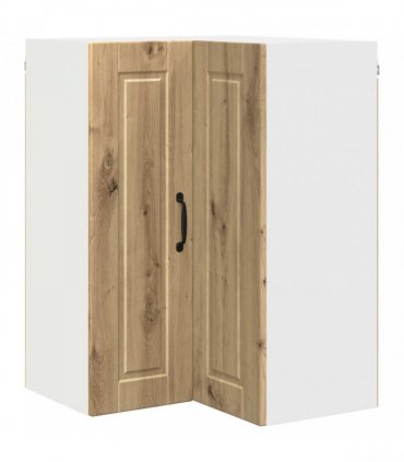 vidaXL Wall Corner Cabinet PORTO Artisan Oak 57 x 57 x 80 cm — Model: 1x wall corner cabinet