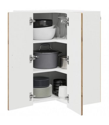 vidaXL Wall Corner Cabinet PORTO Artisan Oak 57 x 57 x 80 cm — Model: 1x wall corner cabinet