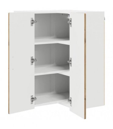 vidaXL Wall Corner Cabinet PORTO Artisan Oak 57 x 57 x 80 cm — Model: 1x wall corner cabinet