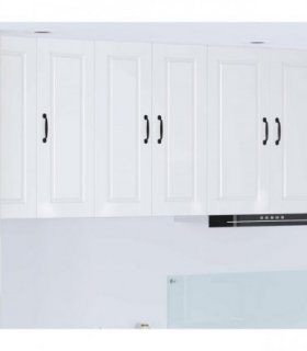 vidaXL Wall Cabinet PORTO High Gloss White 60 x 31 x 80 cm — Model: 1x wall cabinet (2 doors)