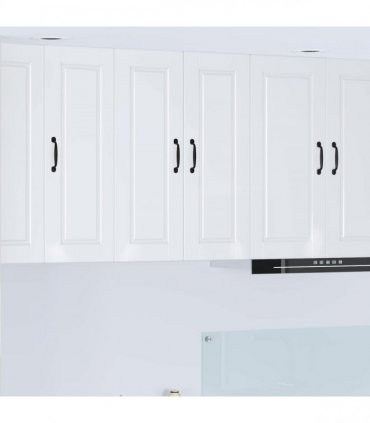 vidaXL Wall Cabinet PORTO High Gloss White 60 x 31 x 80 cm — Model: 1x wall cabinet (2 doors)