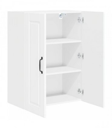vidaXL Wall Cabinet PORTO High Gloss White 60 x 31 x 80 cm — Model: 1x wall cabinet (2 doors)