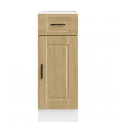 vidaXL Kitchen Base Cabinet Porto Sonoma Oak Engineered Wo — Size: 30 x 46 x 81.5 cm, Model: 1x bottom cabinet (1 door 1 drawer)