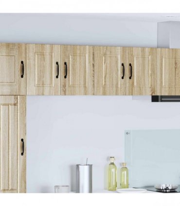 vidaXL Wall Cabinet PORTO 2 pcs Sonoma Oak 60 x 31 x 40 cm — Model: 2x wall cabinet (2 doors)