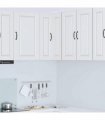vidaXL Wall Corner Cabinet PORTO White 57 x 57 x 80 cm Engineered Wood — Model: 1x wall corner cabinet