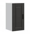 vidaXL Kitchen Wall Cabinet Porto Black Engineered Wood — Size: 30 x 31 x 60 cm, Model: 1x wall cabinet (1 door)