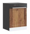 vidaXL Dishwasher Panel Porto Old Wood 60x1.5x57 cm Engineered Wood — Size: 60 x 1.5 x 67 cm, Model: 1x dishwasher panel