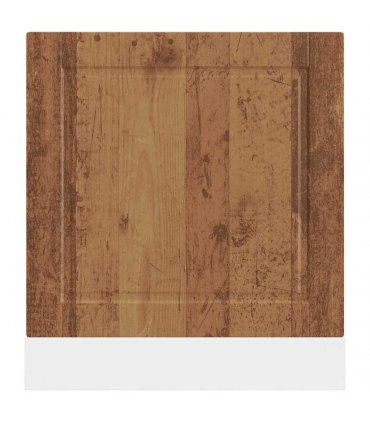 vidaXL Dishwasher Panel Porto Old Wood 60x1.5x57 cm Engineered Wood — Size: 60 x 1.5 x 67 cm, Model: 1x dishwasher panel