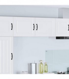 vidaXL Wall Cabinet PORTO 2 pcs White 50 x 31 x 40 cm Engineered Wood — Model: 2x wall cabinet (1 door)