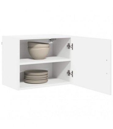 vidaXL Wall Cabinet PORTO 2 pcs White 50 x 31 x 40 cm Engineered Wood — Model: 2x wall cabinet (1 door)
