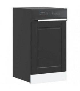 vidaXL Dishwasher Panel Porto Black 45x1,5x57 cm Engineered Wood — Size: 45 x 1.5 x 67 cm, Model: 1x dishwasher panel