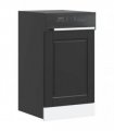 vidaXL Dishwasher Panel Porto Black 45x1,5x57 cm Engineered Wood — Size: 45 x 1.5 x 67 cm, Model: 1x dishwasher panel
