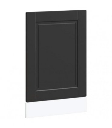 vidaXL Dishwasher Panel Porto Black 45x1,5x57 cm Engineered Wood — Size: 45 x 1.5 x 67 cm, Model: 1x dishwasher panel