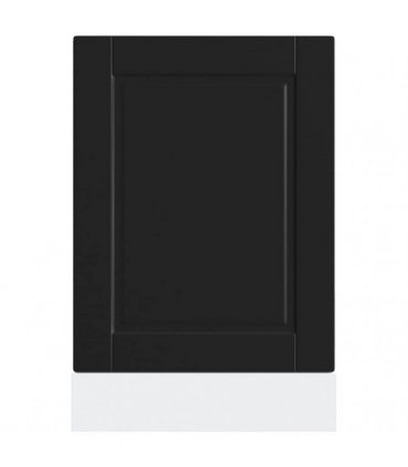 vidaXL Dishwasher Panel Porto Black 45x1,5x57 cm Engineered Wood — Size: 45 x 1.5 x 67 cm, Model: 1x dishwasher panel