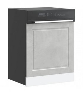 vidaXL Dishwasher Panel Porto Concrete Grey 60x1.5x57 cm Engineered Wood — Size: 60 x 1.5 x 67 cm, Model: 1x dishwasher panel