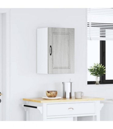 vidaXL Kitchen Wall Cabinet Porto Grey Sonoma Engineered Wood — Size: 40 x 31 x 60 cm, Model: 1x wall cabinet (1 door)