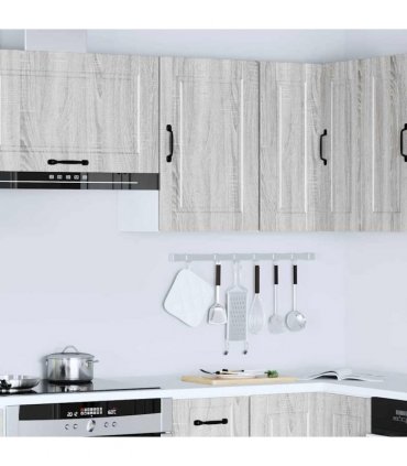 vidaXL Kitchen Wall Cabinet Porto Grey Sonoma Engineered Wood — Size: 40 x 31 x 60 cm, Model: 1x wall cabinet (1 door)