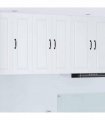 vidaXL Wall Cabinet PORTO White 60 x 31 x 80 cm Engineered Wood — Model: 1x wall cabinet (2 doors)