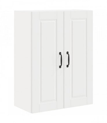vidaXL Wall Cabinet PORTO White 60 x 31 x 80 cm Engineered Wood — Model: 1x wall cabinet (2 doors)