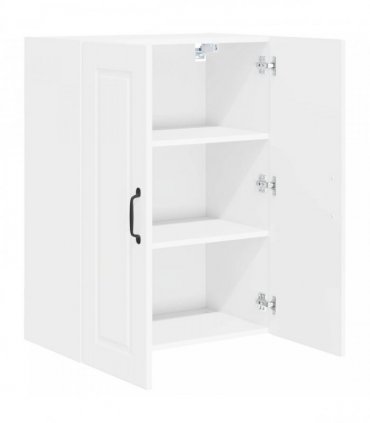 vidaXL Wall Cabinet PORTO White 60 x 31 x 80 cm Engineered Wood — Model: 1x wall cabinet (2 doors)