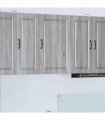 vidaXL Wall Cabinet PORTO Grey Sonoma 50 x 31 x 80 cm Engineered Wood — Model: 1x wall cabinet (1 door)